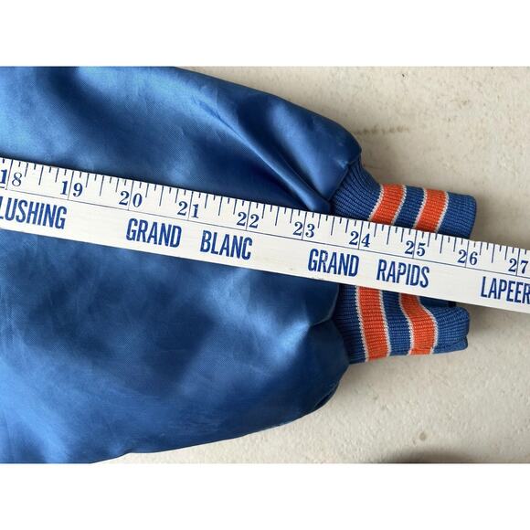 Vtg Locker Line Florida Gators Satin Bomber Jacket L Custom Patches Pins 90s USA - Picture 5 of 16